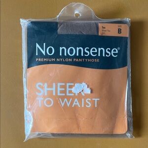 No Nonsense sheer to waist pantyhose: Tan